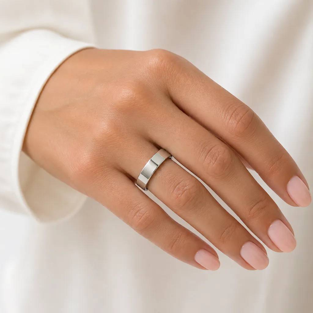 4mm-polished-flat-womens-tungsten-ring-on-hand.webp